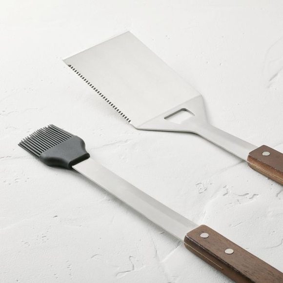 4pc Stainless Steel Grilling Tool Set - Picture 3 of 4